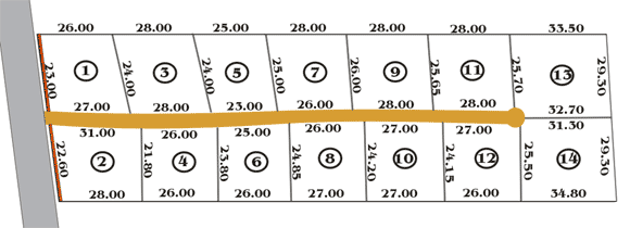 Plot map of Mango Grove Hua Hin