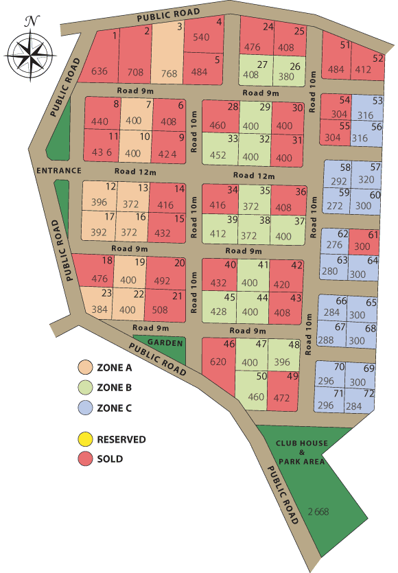 Natural Hill Plot Map